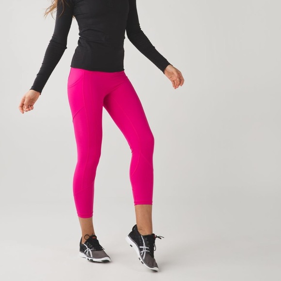 lululemon athletica Pants - Lululemon all the right places 7/8 pink sz 4